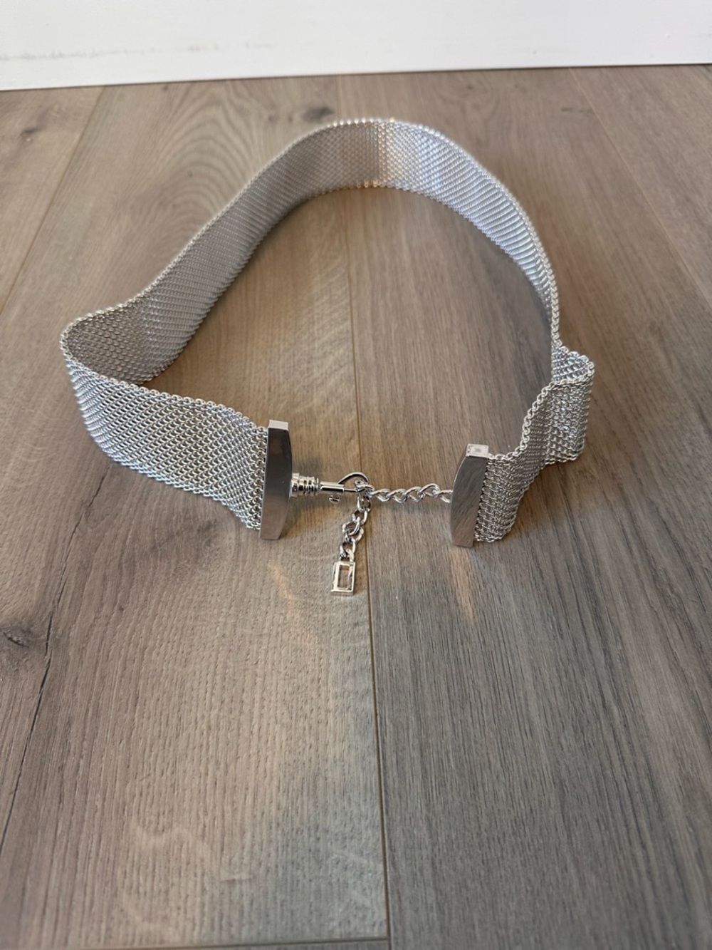 St. John Silver Mesh Chain-Adjust Waist Belt